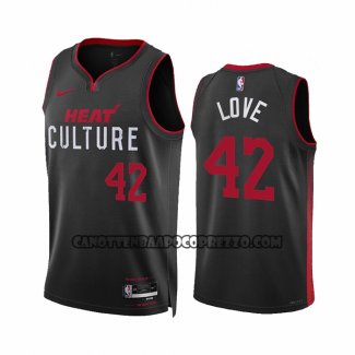 Canotte Miami Heat Kevin Love NO 42 Citta 2023-24 Nero