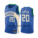 Canotte Milwaukee Bucks A.J. Green NO 20 Citta 2023-24 Blu