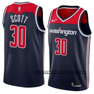 Canotte Washington Wizards Mike Scott Statement 2018 Nero