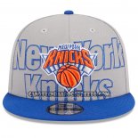 Cappellino New York Knicks 2023 NBA Draft 9FIFTY Snapback Grigio Blu