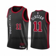 Canotte Chicago Bulls Demar Derozan NO 11 Citta 2023-24 Nero