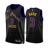 Canotte Los Angeles Lakers Anthony Davis NO 3 Citta 2023-24 Nero