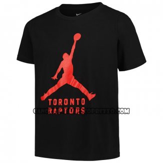 Canotte Manica Corta Toronto Raptors Essential Jumpman Nero