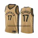 Canotte Toronto Raptors Dennis Schroder NO 17 Citta 2023-24 Or