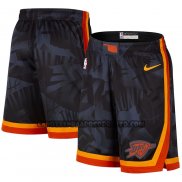 Pantaloncini Oklahoma City Thunder Citta 2023-24 Nero