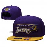 Cappellino Los Angeles Lakers Adjustable Viola Giallo