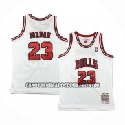 Canotte Bambino Chicago Bulls Michael Jordan NO 23 Mitchell & Ness 1997-98 Bianco