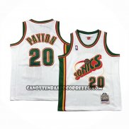 Canotte Bambino Seattle Supersonics Gary Payton NO 20 Historic Throwback Bianco