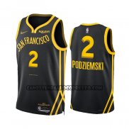 Canotte Golden State Warriors Brandin Podziemski NO 2 Citta 2023-24 Nero