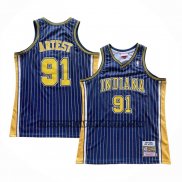 Canotte Indiana Pacers Ron Artest NO 91 Mitchell & Ness 2003-04 Blu