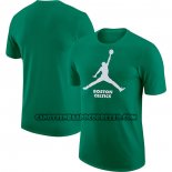 Canotte Manica Corta Boston Celtics Essential Jumpman Verde