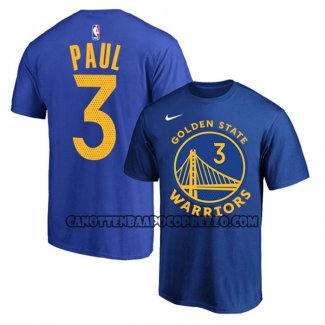 Canotte Manica Corta Golden State Warriors Chris Paul 2019-20 Blu