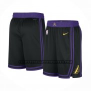 Pantaloncini Los Angeles Lakers Citta 2023-24 Nero