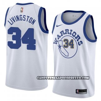 Canotte NBA Warriors Shaun Livingston Classic 2017-18 Bianco