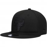 Cappellino Chicago Bulls Black On Black 9FIFTY Snapback Nero