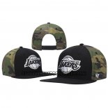 Cappellino Los Angeles Lakers '47 Bramble Captain Snapback Camuffamento Nero