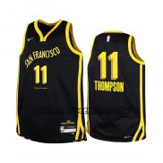 Canotte Bambino Golden State Warriors Klay Thompson NO 11 Citta 2023-24 Nero