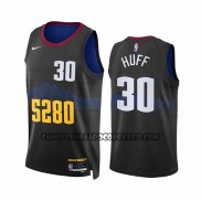 Canotte Denver Nuggets Jay Huff NO 30 Citta 2023-24 Nero