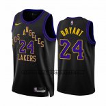 Canotte Los Angeles Lakers Kobe Bryant NO 24 Citta 2023-24 Nero