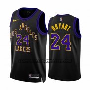 Canotte Los Angeles Lakers Kobe Bryant NO 24 Citta 2023-24 Nero