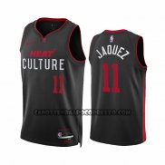 Canotte Miami Heat Jaime Jaquez JR. NO 11 Citta 2023-24 Nero