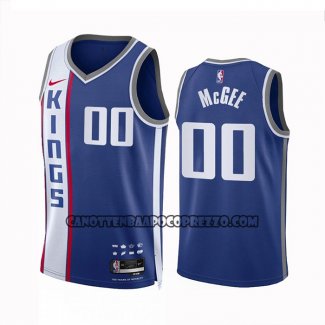 Canotte Sacramento Kings Javale Mcgee NO 00 Citta 2023-24 Blu