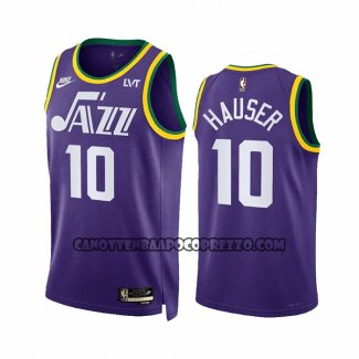 Canotte Utah Jazz Joey Hauser NO 10 Classic 2023-24 Viola