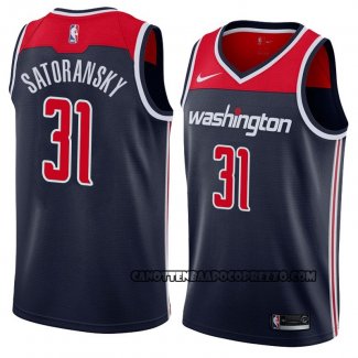 Canotte Washington Wizards Tomas Satoransky Statement 2018 Nero