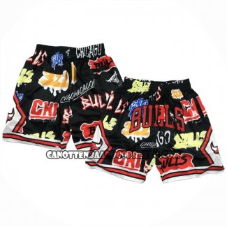 Pantaloncini Chicago Bulls Slap Sticker Just Don Nero