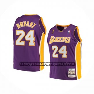 Canotte Bambino Los Angeles Lakers Kobe Bryant NO 24 Mitchell & Ness 2008-09 Viola