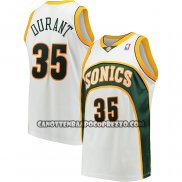 Canotte Bambino Seattle Supersonics Kevin Durant NO 35 Mitchell & Ness 2006-07 Bianco