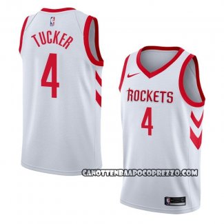 Canotte Houston Rockets P.j. Tucker Association 2017-18 Bianco