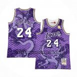 Canotte Los Angeles Lakers Kobe Bryant NO 24 Asian Heritage Throwback 1996-97 Viola