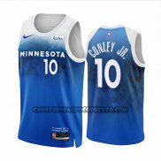 Canotte Minnesota Timberwolves Mike Conley JR. NO 10 Citta 2023-24 Blu