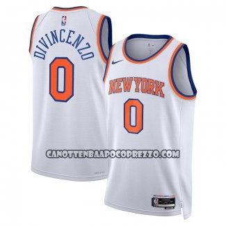 Canotte New York Knicks Donte Divincenzo Association Bianco