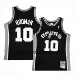 Canotte San Antonio Spurs Dennis Rodman NO 10 Mitchell & Ness 1993-94 Nero
