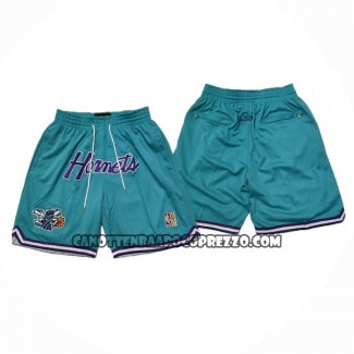 Pantaloncini Charlotte Hornets Throwback Just Don Verde