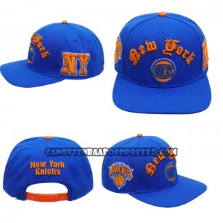 Cappellino New York Knicks Old English Snapback Blu