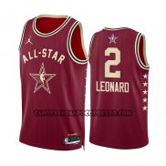 Canotte All Star 2024 Los Angeles Clippers Kawhi Leonard NO 2 Rosso