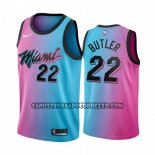 Canotte Bambino Miami Heat Jimmy Butler NO 22 Citta 2020-21 Blu Rosa