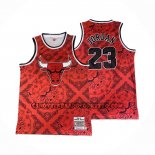 Canotte Chicago Bulls Michael Jordan NO 23 Mitchell & Ness 1996-97 Rosso2