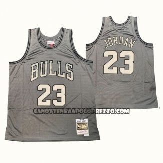 Canotte Chicago Bulls Michael Jordan NO 23 Mitchell & Ness 1997-98 Grigio