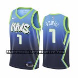 Canotte Dallas Mavericks Dwight Powell Citta Edition Blu