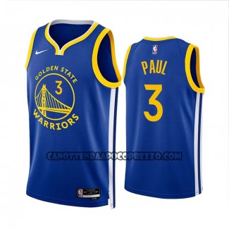 Canotte Golden State Warriors Jordan Poole NO 3 Icon 2022-23 Blu