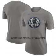 Canotte Manica Corta Dallas Mavericks Citta 2023-24 Grigio