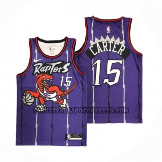 Canotte Tornto Raptors Vince Carter NO 15 Classic Edition Viola