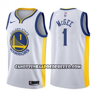 Canotte NBA Warriors Javale Mcgee Association 2017-18 Bianco