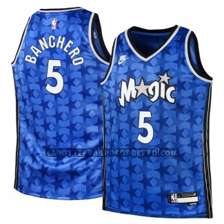 Canotte Bambino Orlando Magic Paolo Banchero NO 5 Classic 2023-24 Blu