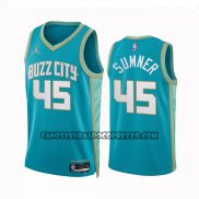 Canotte Charlotte Hornets Edmond Sumner NO 45 Citta 2023-24 Verde