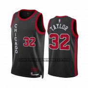 Canotte Chicago Bulls Terry Taylor NO 32 Citta 2023-24 Nero